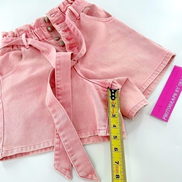 VERVET Super High Rise Self Tie Button Fly Up Mom shorty size XS - Picture 11 of 15